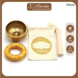 Singing bell bag - Tibetan Singing Bell - Tibetan Singing Bell Cloth Bag - Bell Cloth Bag - Amrita.vn